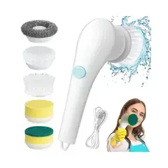 OEM - CEPILLO DISPENSADOR ELECTRICO DE LIMPIEZA 5 EN 1