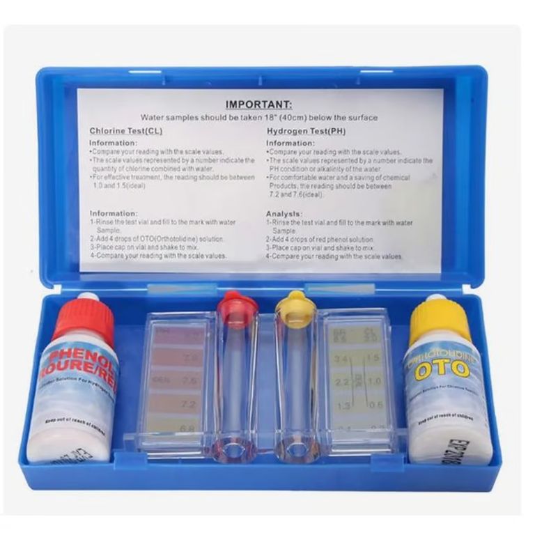 Kit Prueba de Calidad del Agua - Medidor Preciso de PH y Cloro