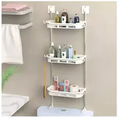 MINARI - Estante Repisa Organizador de baño cocina de 3 Niveles Blanco 130B