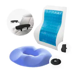 TERAFLEX - COJIN LUMBAR Y COJIN DONA GEL TECH - REGALO PAR APOYABRAZOS