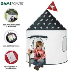 GAME POWER - Carpa Castillo Pirata Armable para Niños