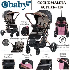 EBABY - COCHE MALETA RUDI EB119 - BEIGE