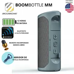 SCOSCHE - Parlante Portátil Magic Mount Boombottle MM plomo