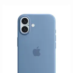 CASE - De Silicona Para Iphone 16 - Celeste