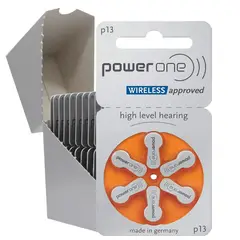 POWERONE - Power one pilas para audifonos medicados 13x 6 pilas