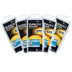 DURACELL - PILAS 675 PARA AUDIFONOS MEDICADOS. BLISTER x 06 PILAS