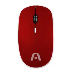 ARGOMTECH - MOUSE INALAMBRICO CON GOMA ROJO