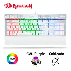 REDRAGON - Yama Teclado Mecánico con Retroiluminación RGB Blanco