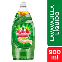 AYUDIN - Lavavajillas Líquido Limón y Sábila 900ml