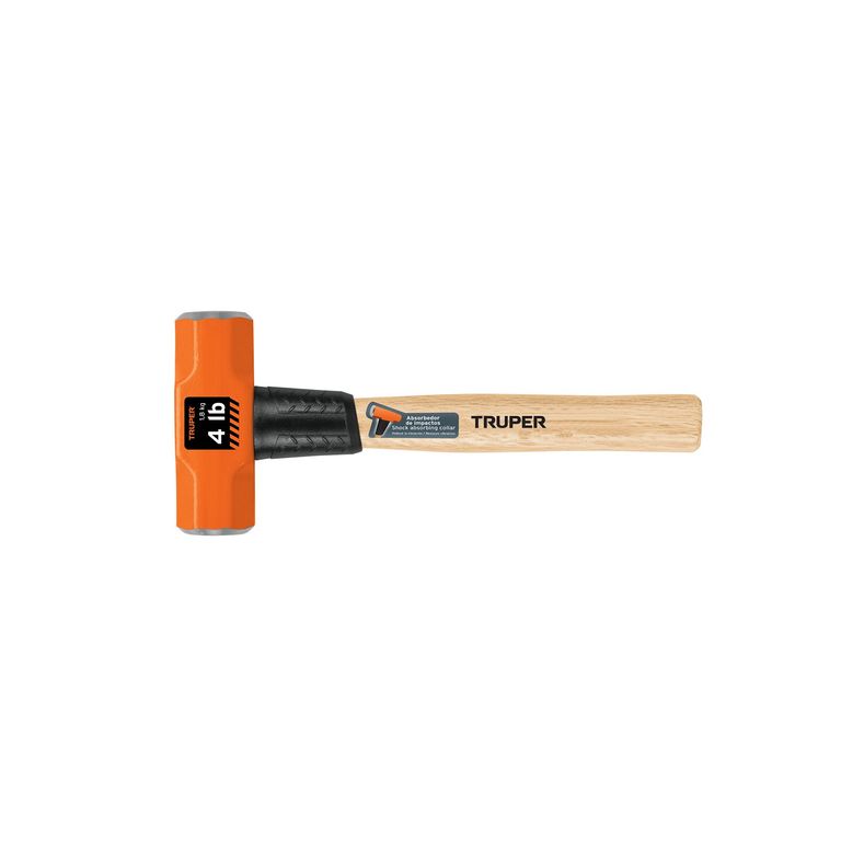 Comba Octagonal 4 Lb, Mango de Madera 12 Pulg