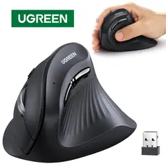 UGREEN - Mouse Vertical Inalambrico Ergonomico UGREEN 4000DPI USB 2.4GHz 10 Mts