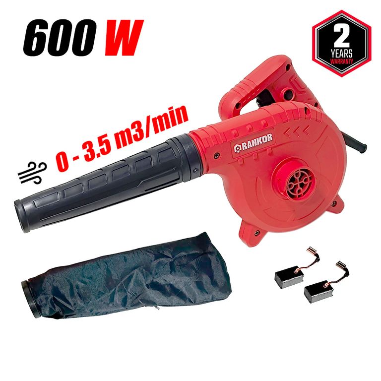 Sopladora Aspiradora Industrial RAB60001 600W Velocidad Variable