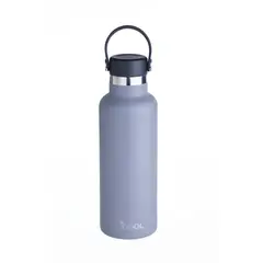 WECOOL - Botella Térmica 650 ml Gris de Acero Inoxidable con Tapa Hermética