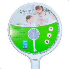 CAFINI - Raqueta Eléctrica Mata Moscas Zancudos Uv Recargable