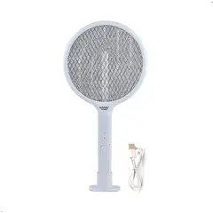 CAFINI - Raqueta Eléctrica Mata Moscas Zancudos Uv Recargable