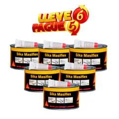 SIKA - 6x5 Masillas p relleno y acabo Masiflex x600gr