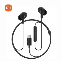 XIAOMI - Xiaomi Audífonos Tipo-C Negros con Micrófono Sonido Digital y Control Integrado