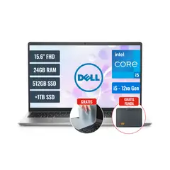 DELL - Laptop Inspiron 3520 Intel Core i5 1235U 24GB RAM 512GB SSD y 1TB SSD 156 FHD FreeDOS