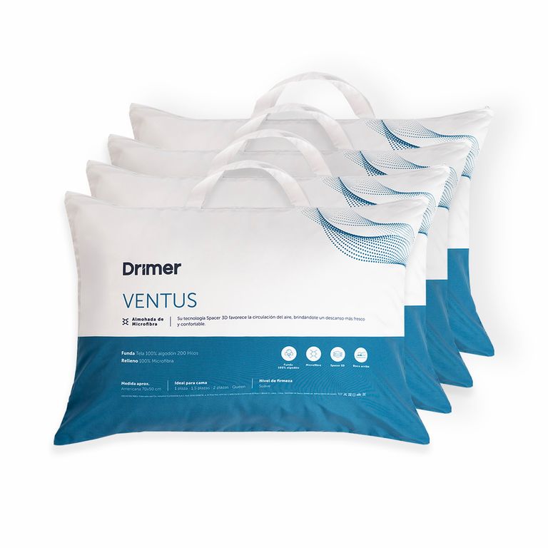 Pack x 4 Almohadas Ventus Firm Queen 70X50cm