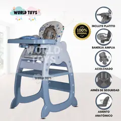 BAMBINO - Silla de Comer Edición Limitada «GATTITO» Azul