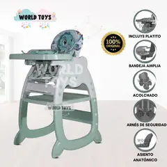 BAMBINO - Silla de Comer Edición Limitada «GATTITO» Verde