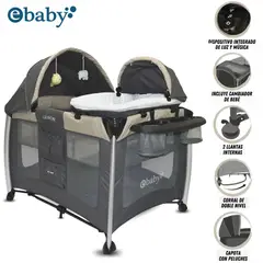 EBABY - Cuna Corral de Lujo MALASIA Beige