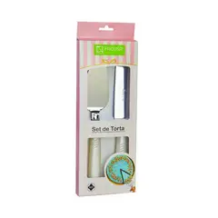 FACUSA - Set de cuchillo y espatula para torta 2 piezas