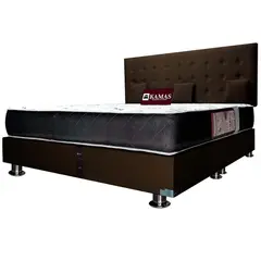 KAMAS - DORMITORIO KING SARKI + CABECERA AÉREA CUADROS 1 - MARRÓN