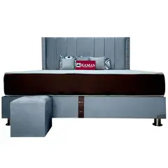 KAMAS - DORMITORIO KING SARKI + CABECERA AÉREA LINEAL 4 - PLATA
