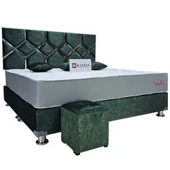 KAMAS - DORMITORIO KING SARKI + CABECERA AÉREA VORTEX - VERDE PACAY