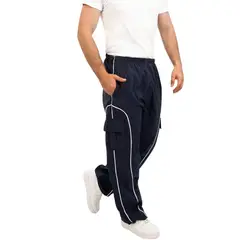 ENKI - Pantalón Urban Supreme Cargo Hombre Streetwear Tela Mojada