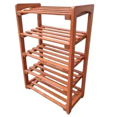 START FG - Zapatera abierta Club Net en madera Nogal Viene ARMADO