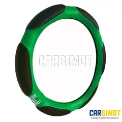 GENERICO - Funda cobertor forro cubre volante timón vehicular verde