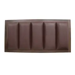 MUEBLES MACRUMO - Cabecera aérea de melamina Neva- 2 plazas marrón