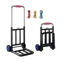 GENERICO - CARRITO DE MANO PLEGABLE RESISTENTE Y DURADERO