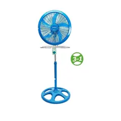 BOSSKO - Ventilador 18" de 5 Aspas 3 en 1 BK-8223VI Azul