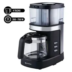 IMACO - Cafetera 4 Tazas ICMG4070 - Negro