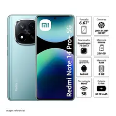 XIAOMI - CELULAR REDMI NOTE 14 PRO PLUS 5G 8GB 256 GB AZUL ESCARCHA