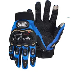 GENERICO - GUANTE PARA MOTO PROBIKER AZUL TALLA XXL