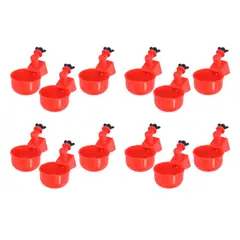 GENERICO - Kit 12 Bebederos Basculante Para Aves