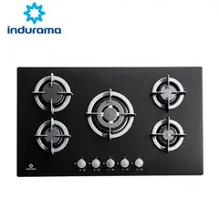 INDURAMA - Encimera Multigas 5 Quemadores Egi-905Vdneg