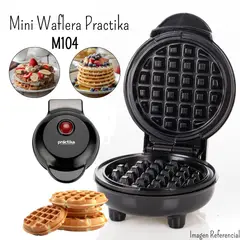 PRACTIKA - Mini Waflera M104 - Negro