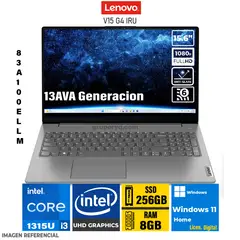 LENOVO - LAPTOP V15 G4 IRU Intel Core i3-1315U Pantalla 156 FHD RAM 16GB SSD 512GB-83A100ELLM