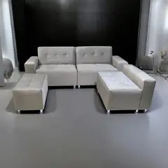 GENERICO - Sofa mueble seccional LONDRES COLOR ARENA + 5 COJINES DE REGALO