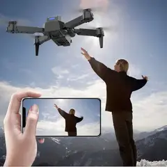 GENERICO - Dron E88 HD Cámara Wifi Control Remoto Plegable Single Giro 360 Camera Genieka