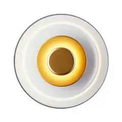 MMDH - Aplique de Pared LED Moderno Metal Cristal Redondo PEA319