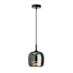 MMDH - Colgante LED escandinavo de cristal gris para comedor PEA329-Gris