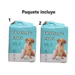 GENERICO - Pack 2 Pañales Piso Para Perro Entrenamiento Absorbente60x60