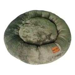 MD - Cama Para Perros y Gatos Donut Lite Verde Oscuro Talla XL -