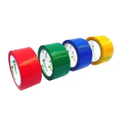 GENERICO - Pack X4 Cinta de Embalaje Color Adhesiva